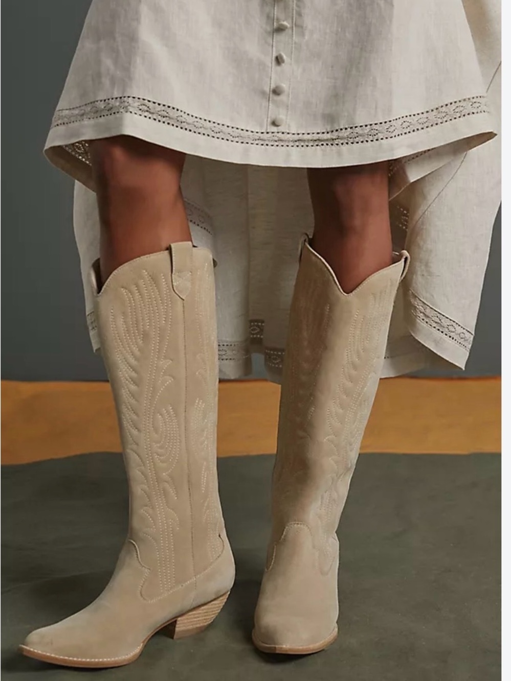 Jeffery Campbell Knee high western boots size 9.5